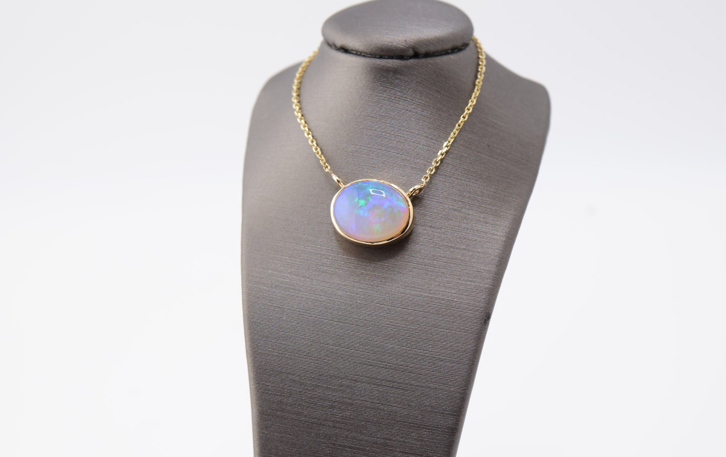 Crystal Opal Station Necklace